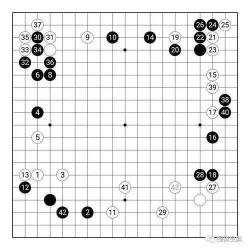 棋魂真人版第1集回归中的棋谱