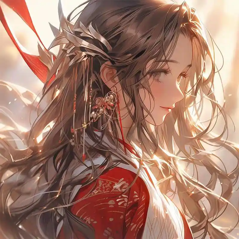 女生头像·新中式红色系——古风古韵.