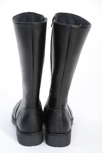 儿童长筒军靴升旗仪仗队高筒军鞋骑马马靴成人皮靴