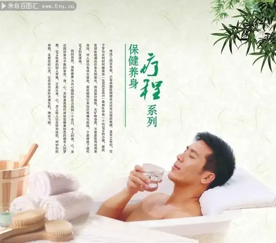男子养生宣传海报设计