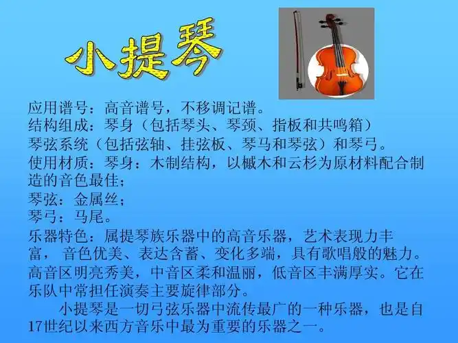 小提琴介绍