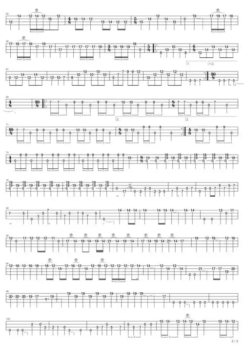 《anesthesia (pulling teeth)》吉他谱