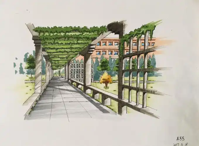 园艺学院举办 "我的科师梦"校园风景手绘大赛