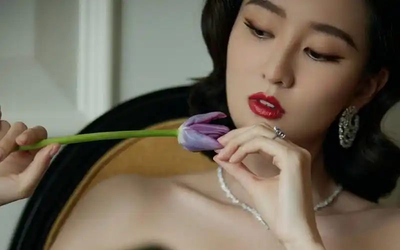 乔欣复古优雅写真桌面壁纸