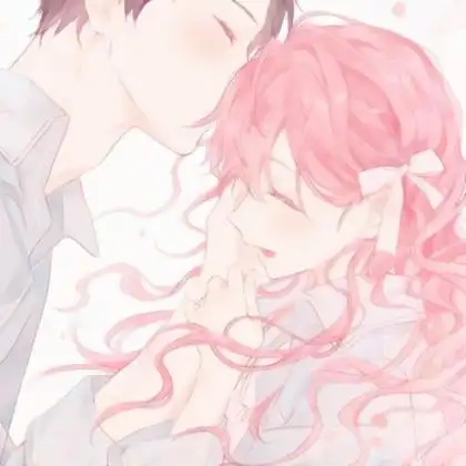 动漫情侣头像唯美梦幻,高清甜蜜粉色系超级好看的动漫情侣头像图片