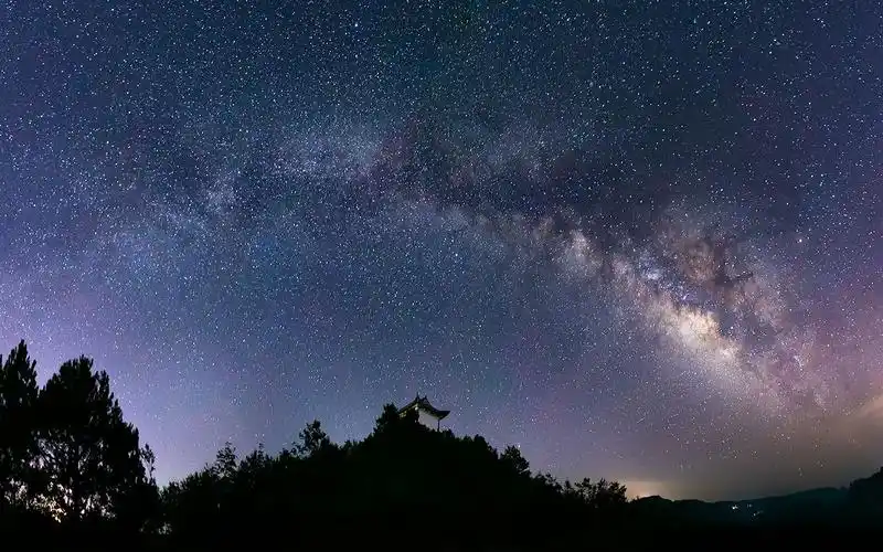 夏季星空银河摄影