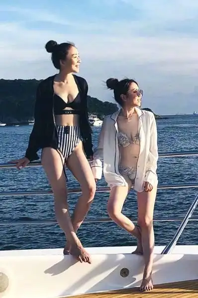 邓紫棋晒出海照大秀马甲线 穿比基尼健身有效身材好