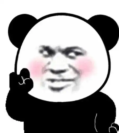 熊猫头红眼特效表情包