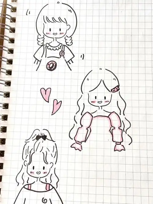 今天给大家带来一些超级可爱的简笔画小人素材,绝对是你手账的好帮手