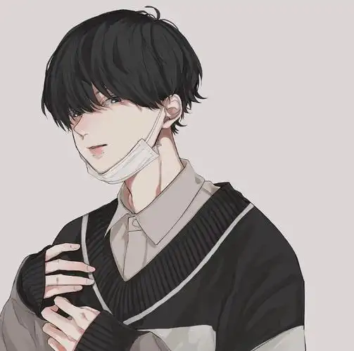 帅气干净手绘风男生头像图片第二辑