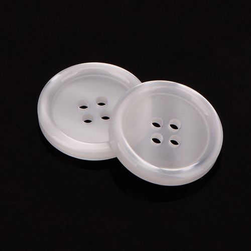 纽扣树脂四眼半透明衬衫毛衫diy扣子白色电光纽扣