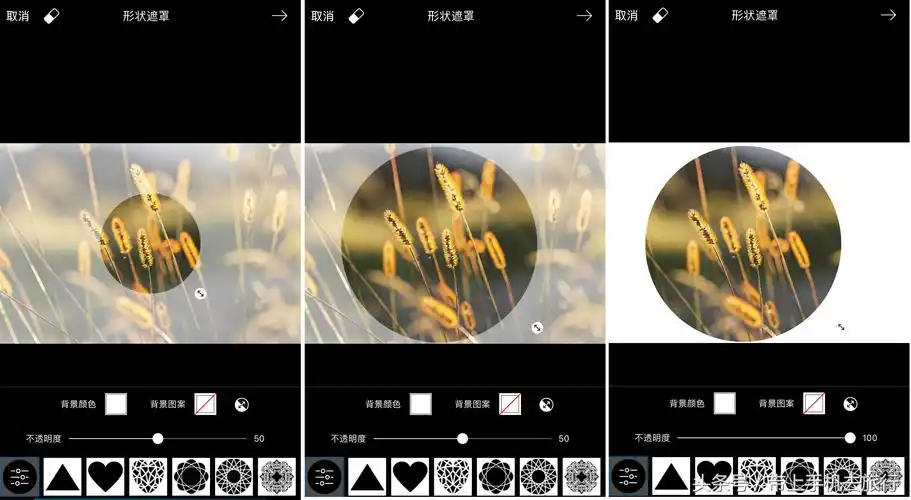 制作圆形画幅照片最全攻略,没有之一!