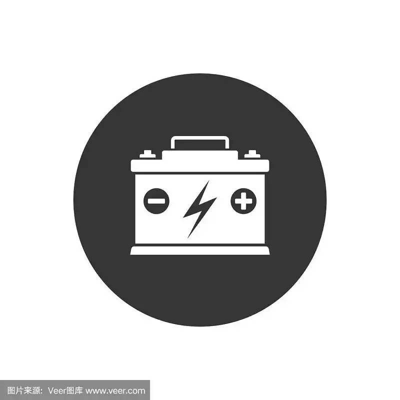 绘画插图,计算机图标,矢量,车用蓄电池,灰色背景