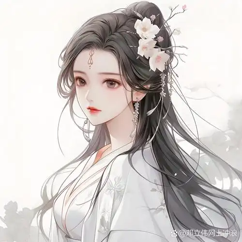 白衣古风女生头像
