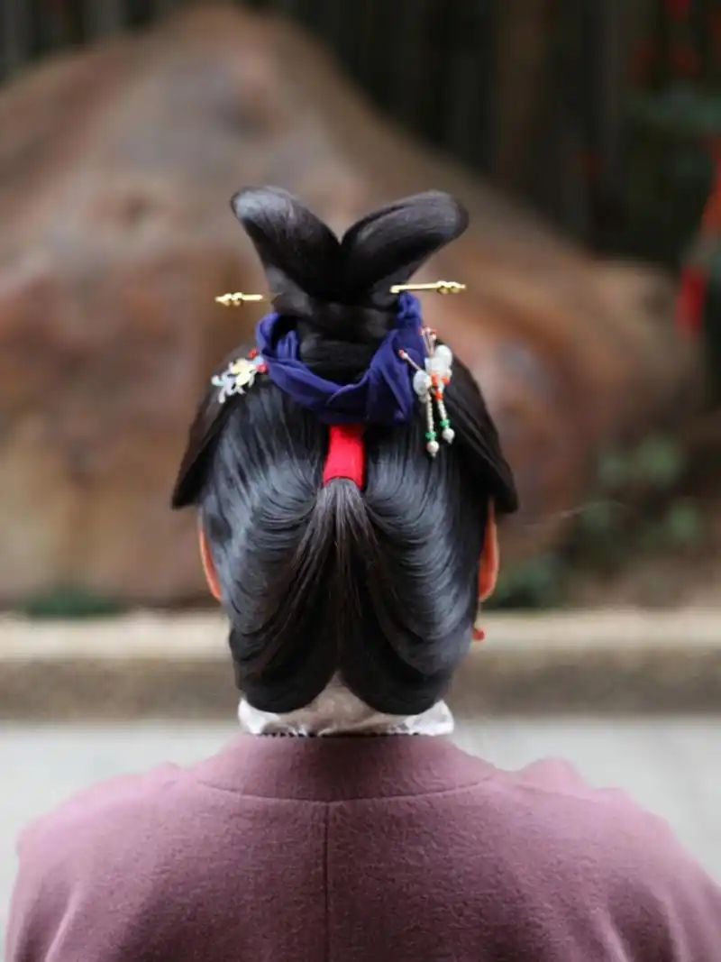 大明少女‖双环髻 7815 少女发型‖长沙约妆 双鬟的云髻  古代