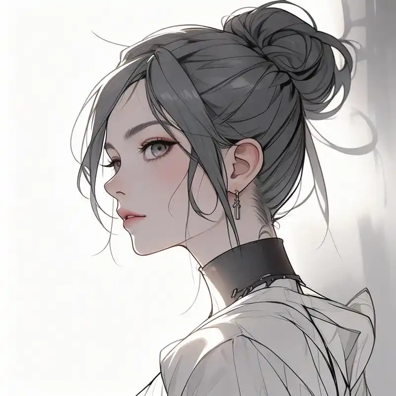 美女侧脸头像93谁不爱呢06