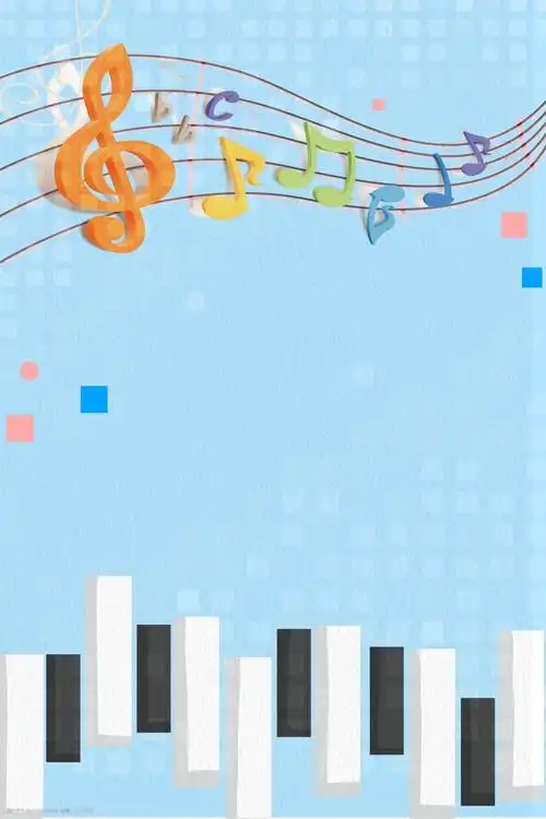 音乐梦想钢琴培训背景素材