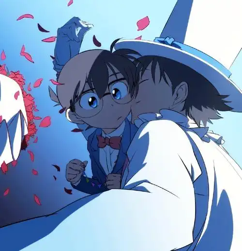 名侦探柯南江户川柯南(工藤新一)怪盗基德kid(黑羽快斗)