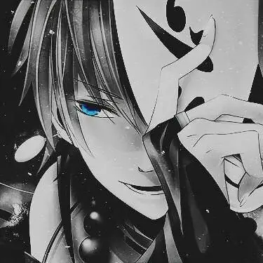 黑白面具动漫头像