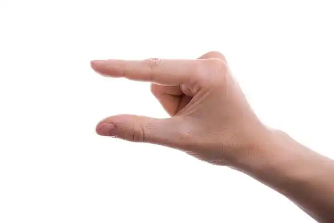 手素材照片丈量比对这么多一点点高度食指拇指高清手势图片36633手势