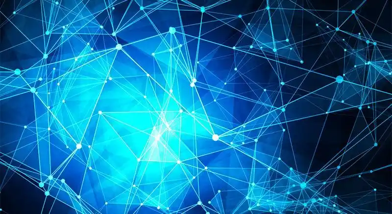 蓝色商务科技背景免抠素材