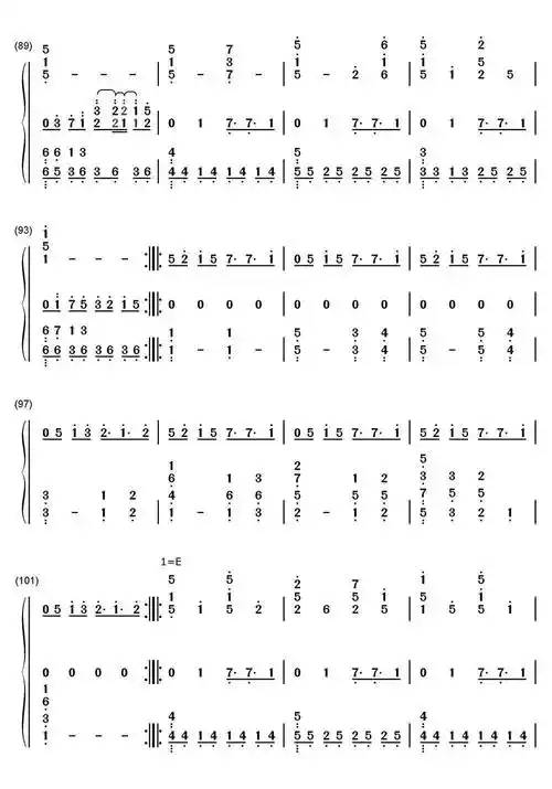 undertale钢琴简谱乐谱