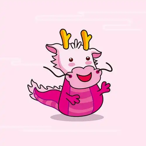 运用龙头的外形与可爱的风格结合,塑造一批q版龙吉祥物.