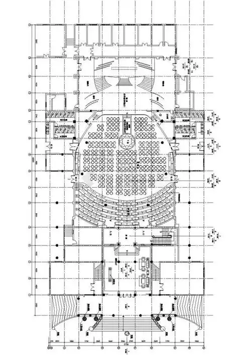 某现代风格音乐舞台装修设计cad全套施工图(含效果图)
