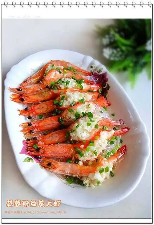 蒜蓉粉丝蒸大虾的做法【图文】_家常菜_美食城