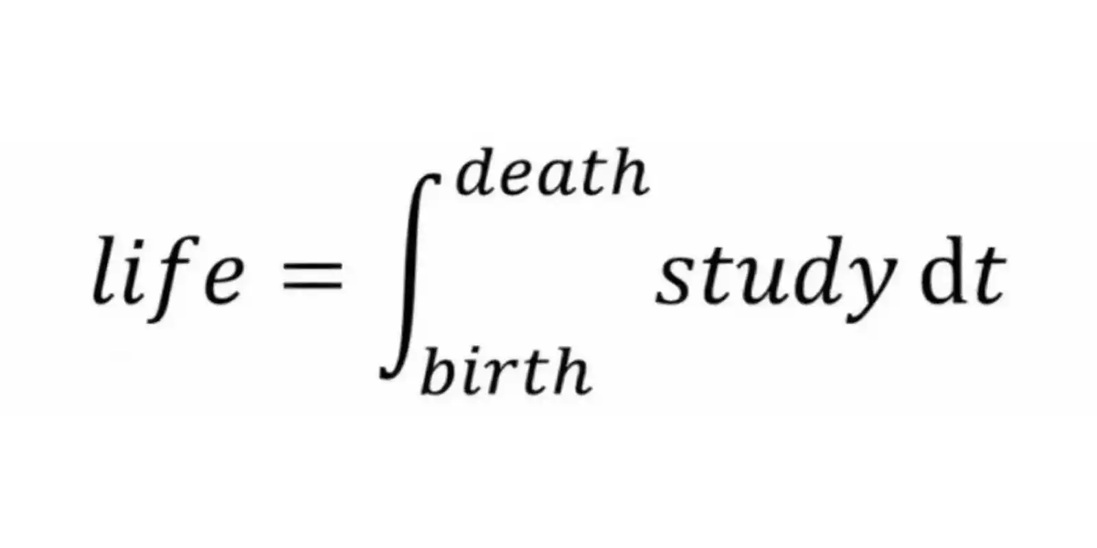根据牛顿莱布尼茨公式(fundamental theorem of calculus)人生是从