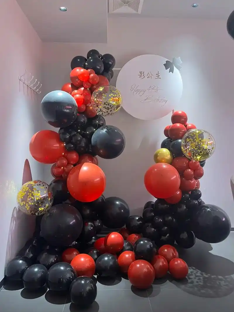 开封云端气球派对小预算生日布置场景.