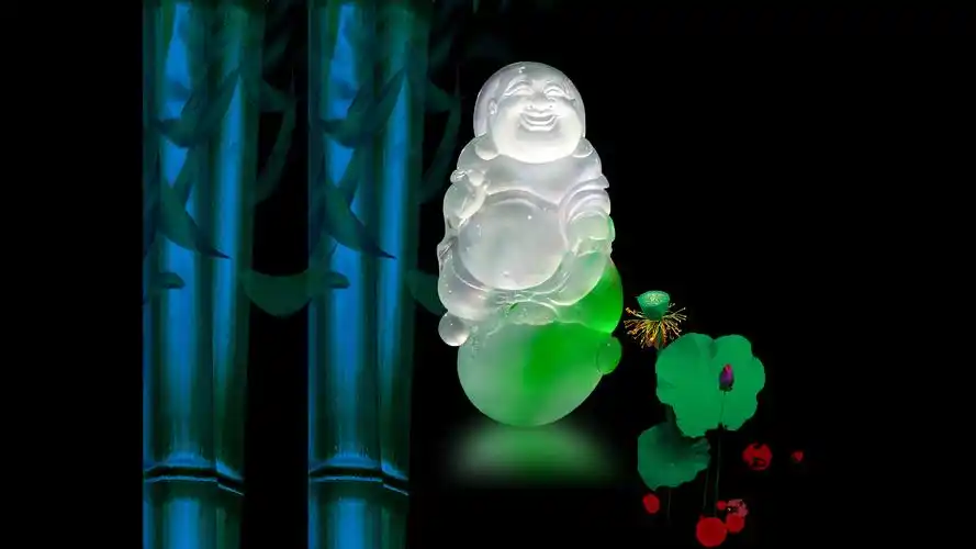 穗南翡翠弥勒佛桌面壁纸,精美免费下载,装点你的电脑桌面