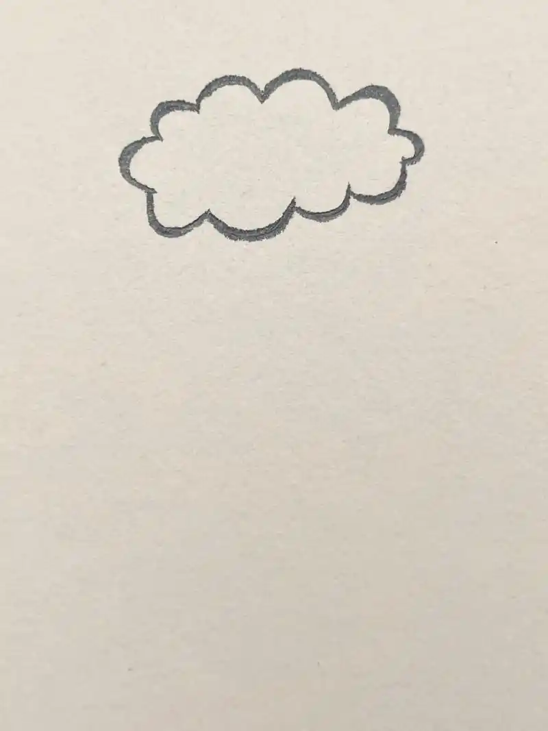 简笔画|晴天简笔画教程.云朵和晴天娃娃是最搭得,我说的没错吧 - 抖音