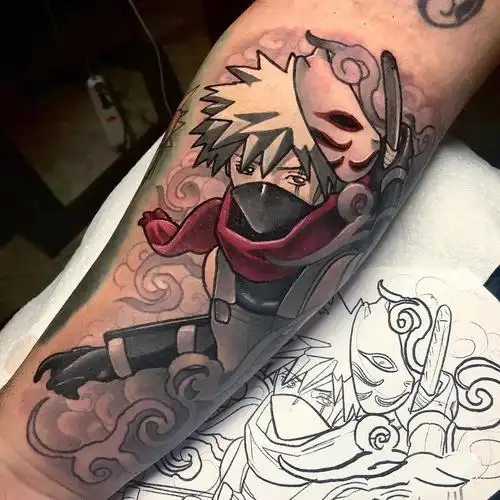 火影纹身一组帅炸裂的火影忍者纹身图案4