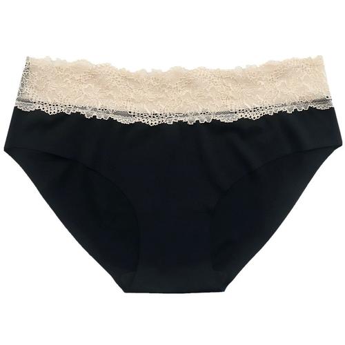 女冰丝低腰纯棉档一片式欧美薄款女士蕾丝无痕内裤女式三角裤