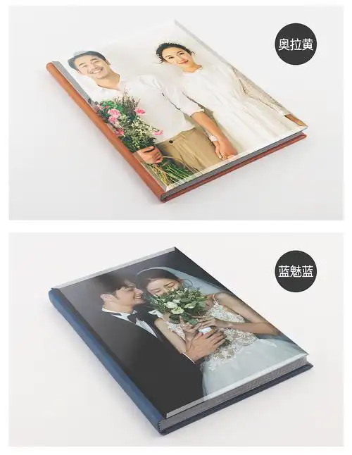 纯美印象影楼高端水晶相册本定制结婚纱照精修入册宝宝个性纪念册照片