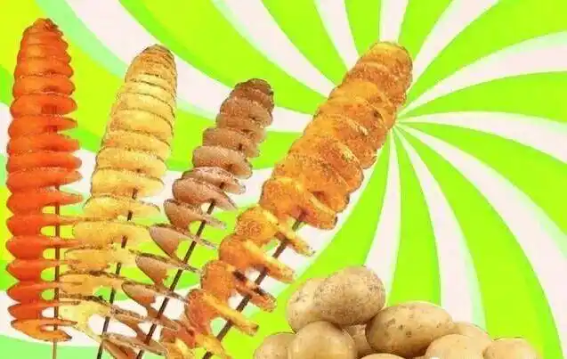旋风薯塔 火遍欧美大街小巷的旋风薯塔,大孩子,小孩子都可以吃的美味