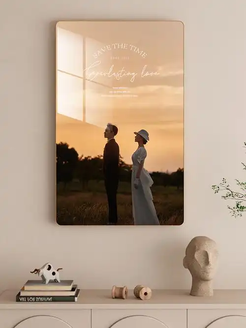 批发婚纱照挂墙洗照片加相框制作床头结婚照全家福水晶大照片打印