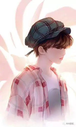 可以做壁纸的蔡徐坤手绘插画