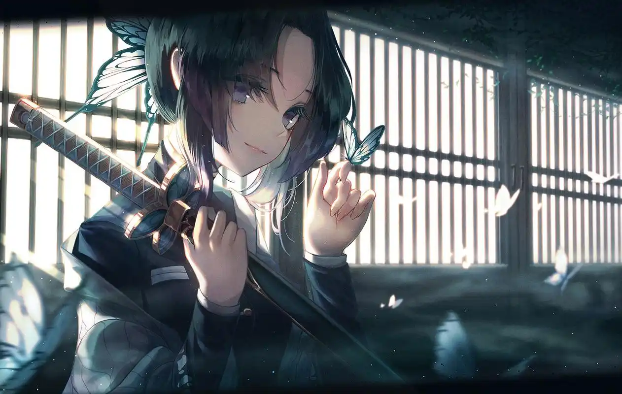 《鬼灭之刃》蝴蝶忍美图壁纸合辑