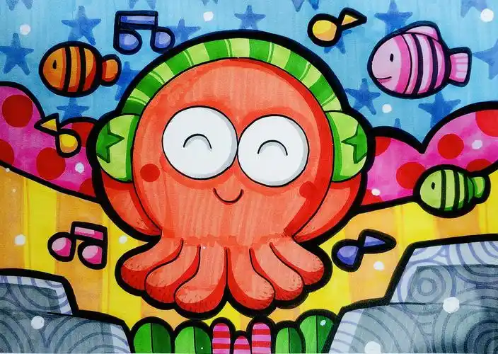 儿童画考级(5级)范画