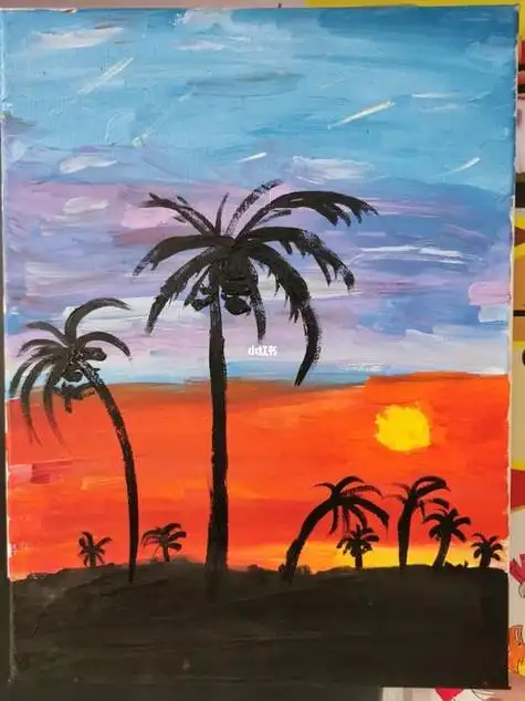 儿童油画图片儿童简单油画