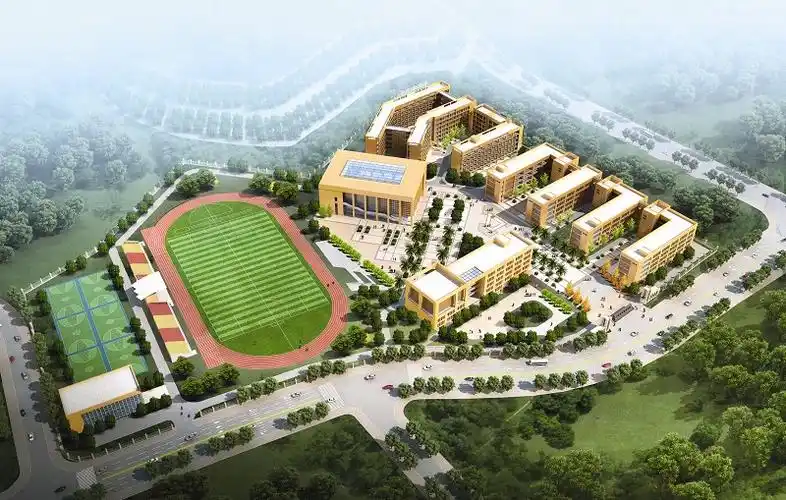 十堰高级职业学校全景图.