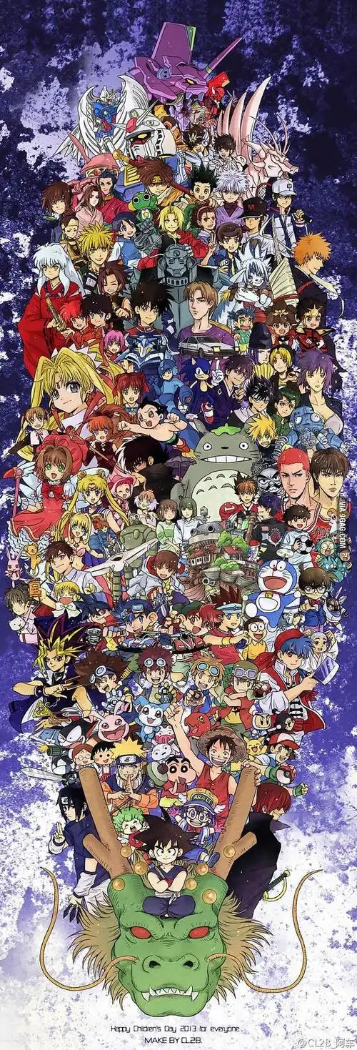 所有动漫人物大集合图