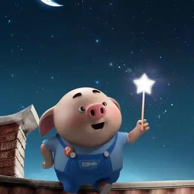 2020猪年微信头像 卡通猪头像呆萌高清无水印12_可爱美图