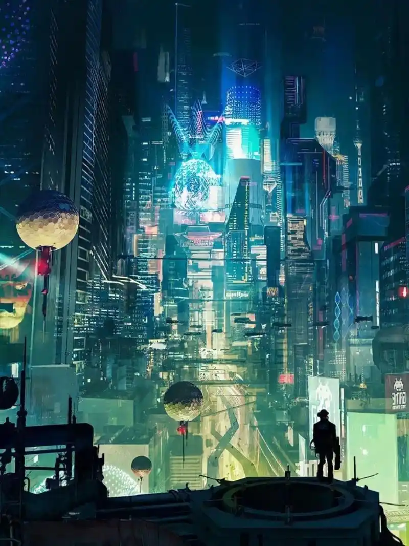 超科幻的赛博朋克风壁纸,你值得拥有 软件问题.私聊给全图哦
