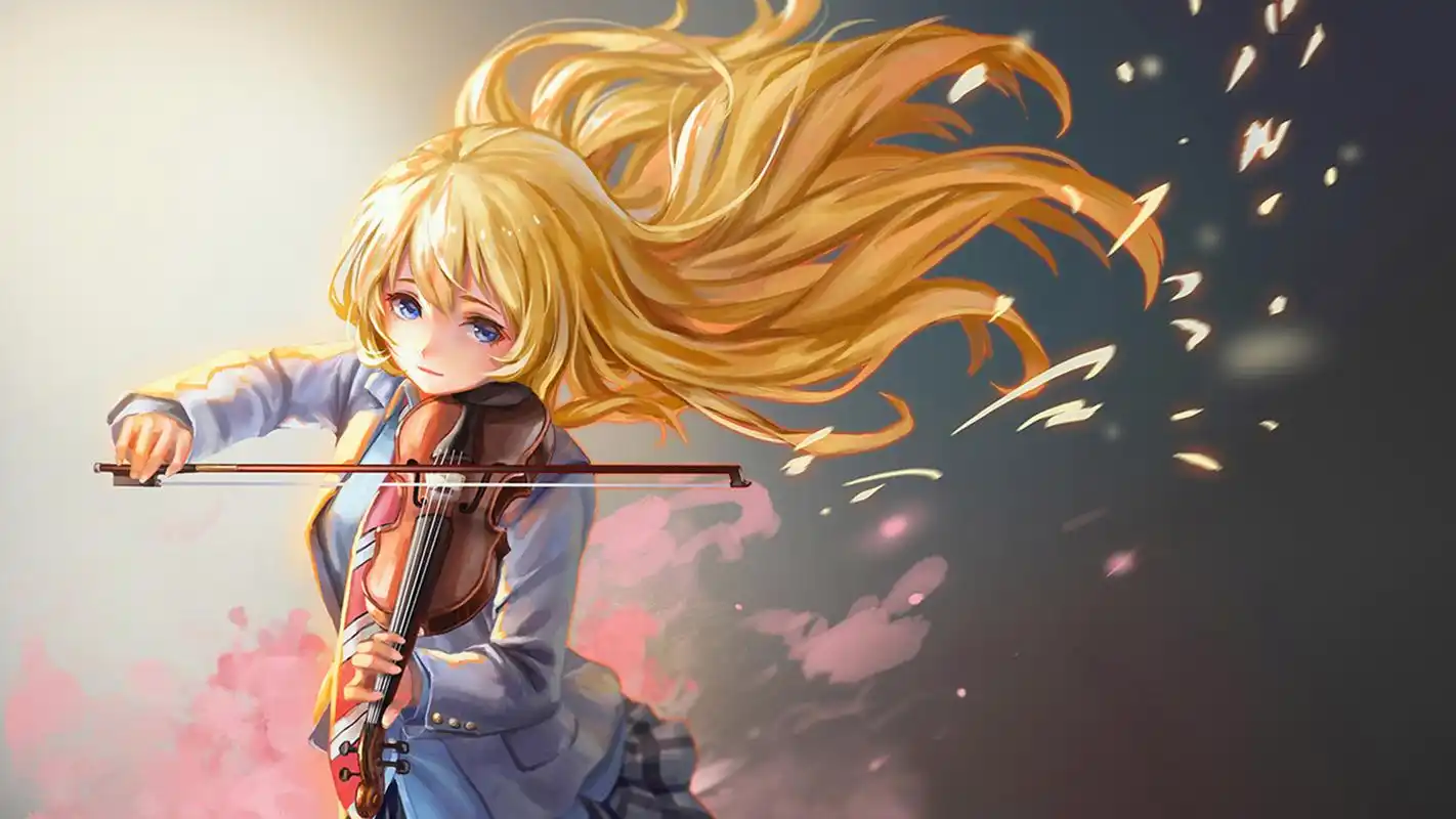 小清新动漫美女插画桌面壁纸