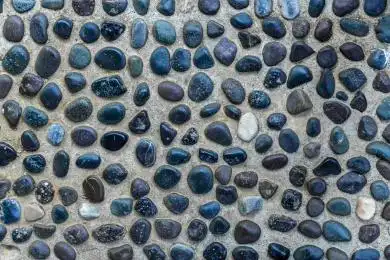 鹅卵石铺地面 鹅卵石