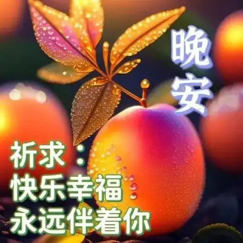 晚安我的爱人愿你的梦中充满幸福和美好