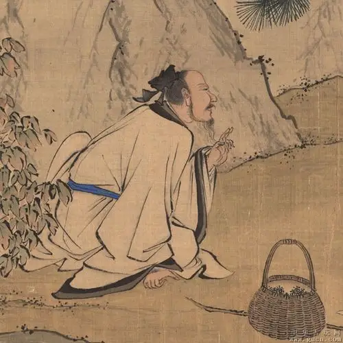 清萧晨李希采薇图